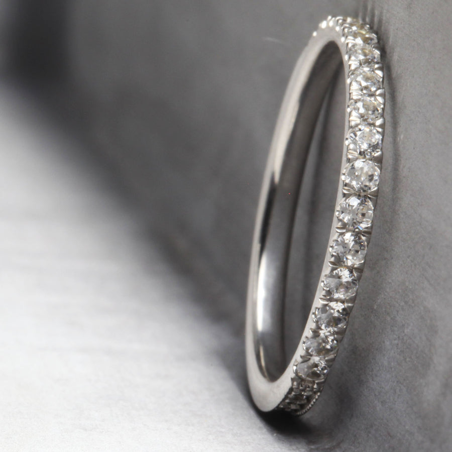 CAMILLE RING - WHITE GOLD WITH WHITE DIAMONDS